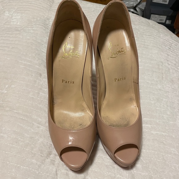Christian Louboutin Lady Peep 150 nude - Picture 7 of 8